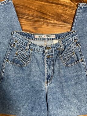 Zena Vintage 80's/90's MOM jeans high rise tapered leg medium denim wash Size 10